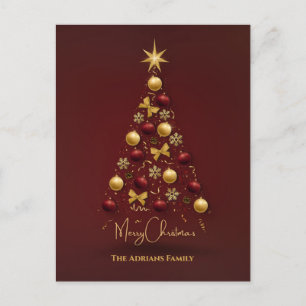 Cartes Pour Fêtes Annuelles Boules de Noël éclatantes