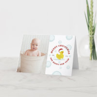 Boules de Noël en caoutchouc Canard Père Noël