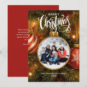 Cartes Pour Fêtes Annuelles Boules de Noël pour sapin Photo