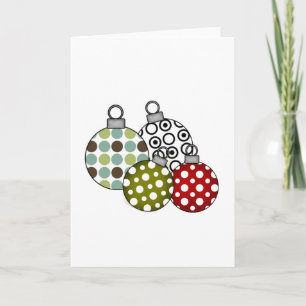 Cartes Pour Fêtes Annuelles Boules de Noël Rétro T-shirts et Cadeaux