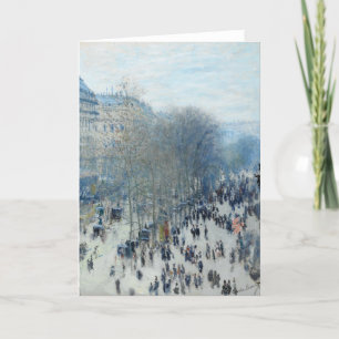 Cartes Pour Fêtes Annuelles Boulevard des Capucines par Claude Monet