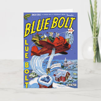 Cartes Pour Fêtes Annuelles Boulon bleu #7