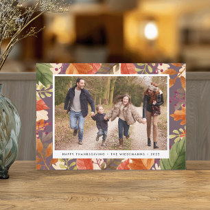 Cartes Pour Fêtes Annuelles Bounty Thanksgiving Photo Card