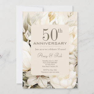 Cartes Pour Fêtes Annuelles Bouquet de crème vanille Anniversaire personnalisé