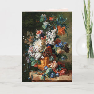 Cartes Pour Fêtes Annuelles BOUQUET DE FLEURS EN URN Saint-Valentin