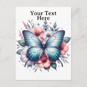 Cartes Pour Fêtes Annuelles Bouquet de fleurs papillon vibrant Art-96283