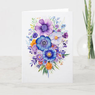 Cartes Pour Fêtes Annuelles Bouquet de printemps