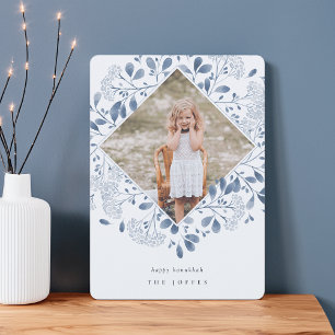Cartes Pour Fêtes Annuelles Bouquet d'hiver Elégant aquarelle Hanoukka photo