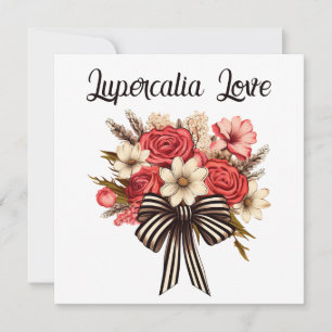 Cartes Pour Fêtes Annuelles Bouquet rétro gothique vintage Lupercalia pour la