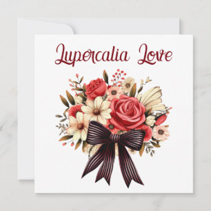 Cartes Pour Fêtes Annuelles Bouquet rétro gothique vintage Lupercalia pour la