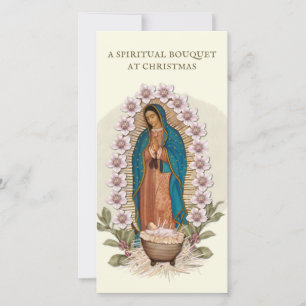 Cartes Pour Fêtes Annuelles Bouquet spirituel Prière catholique Guadalupe Holi
