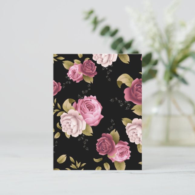 Cartes Pour Fêtes Annuelles Bouquets de Roses 3 (Debout devant)