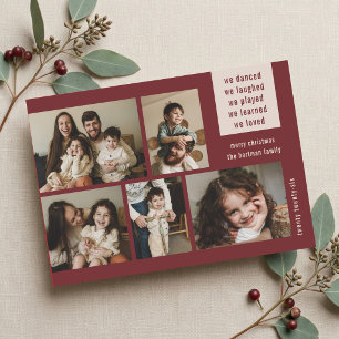 Cartes Pour Fêtes Annuelles Bouteille de vin de Noël de collage photo 5 Terreu