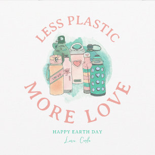 Cartes Pour Fêtes Annuelles Bouteilles d'eau de jour des terres