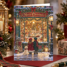 Boutique de jouets de Noël victorienne Noël nostal