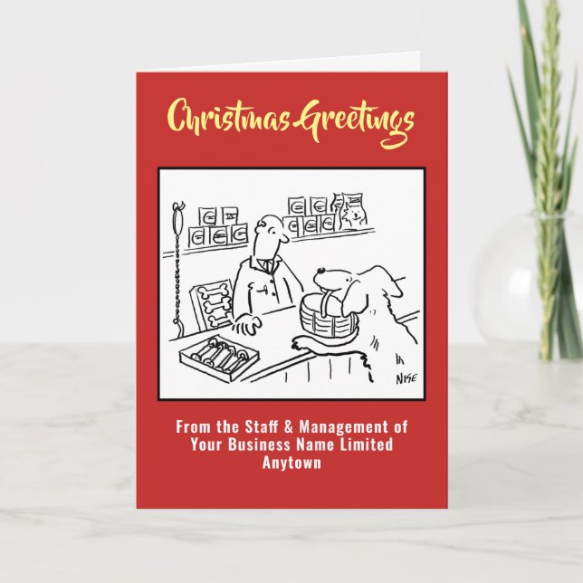 Cartes Pour Fêtes Annuelles Boutique pour animaux de compagnie ou boutique pou (Devant)