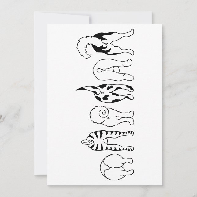 Cartes Pour Fêtes Annuelles Boutons de chien (Devant)