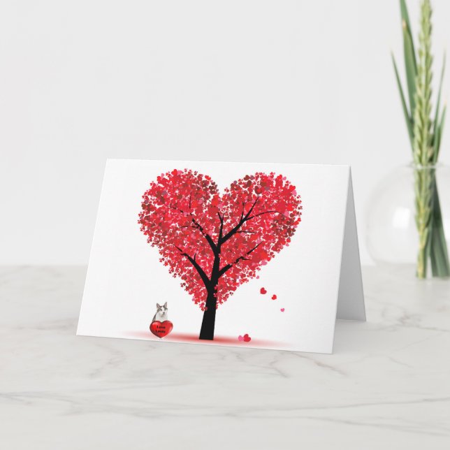 Cartes Pour Fêtes Annuelles Bouts d'amour (Devant)