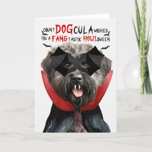 Cartes Pour Fêtes Annuelles Bouvier Chien Drôle comte DOGcula Halloween