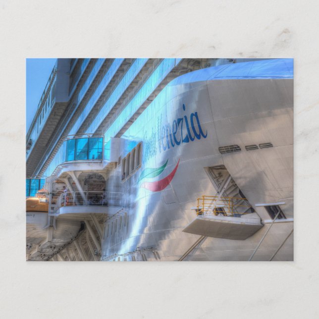 Cartes Pour Fêtes Annuelles Bow bateau de croisière de luxe (Devant)