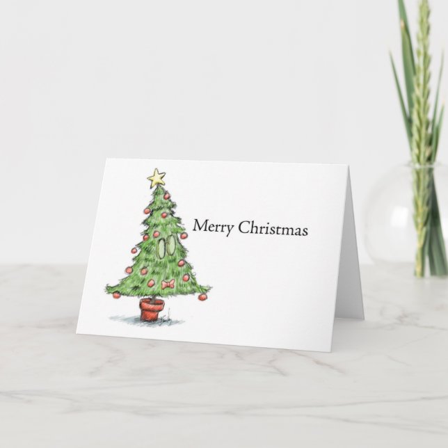 Cartes Pour Fêtes Annuelles Bow Tie Christmas (Devant)