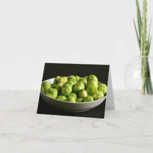 Cartes Pour Fêtes Annuelles Bowl of Raw Brussels Sprouts