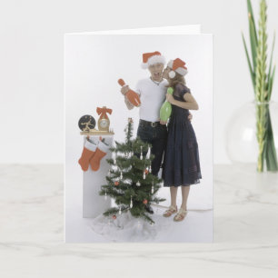 Cartes Pour Fêtes Annuelles Bowling de Noël