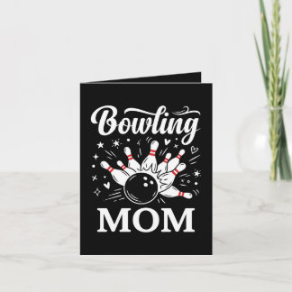 Cartes Pour Fêtes Annuelles Bowling Mom Heart Pins Funny League Mothers Day