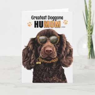 Cartes Pour Fêtes Annuelles Boykin Spaniel Dog Greatest HuMOM Mother's Day