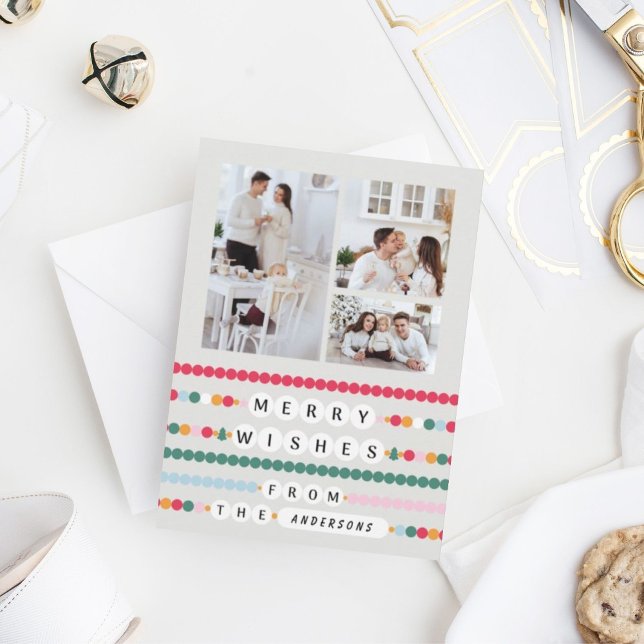 Cartes Pour Fêtes Annuelles Bracelet d'amitié coloré Joyeux voeux (Créateur téléchargé)