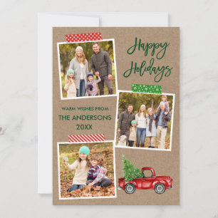 Cartes Pour Fêtes Annuelles Bracelet Script de l'embarcation Bande Vintage Cam