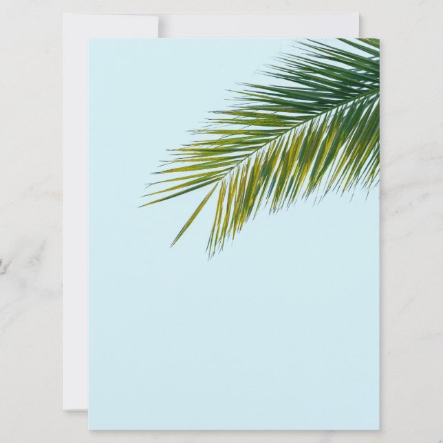 Cartes Pour Fêtes Annuelles Branche de palmier (Devant)