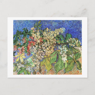 Cartes Pour Fêtes Annuelles Branches de châtaignes en fleurs, Van Gogh.