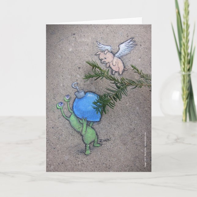 Cartes Pour Fêtes Annuelles branches de decking (Devant)