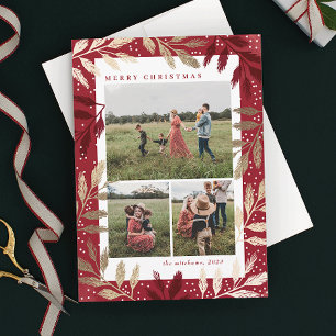 Cartes Pour Fêtes Annuelles Branches dor 3 Photo Noël