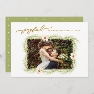 Cartes Pour Fêtes Annuelles Branches joyeux hiver Noël Photo