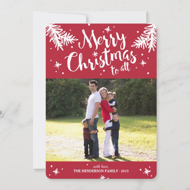 Cartes Pour Fêtes Annuelles Branches modernes Photo (Devant)