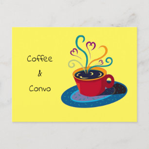 Cartes Pour Fêtes Annuelles Brew informel de mod de hanche invitez de café et