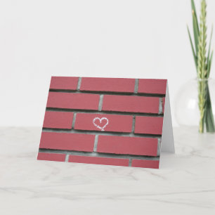 Cartes Pour Fêtes Annuelles Brick Heart