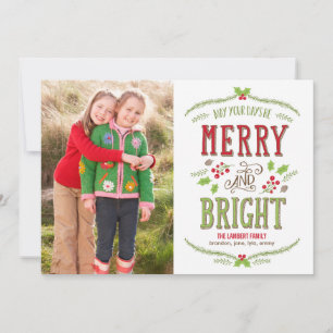 Cartes Pour Fêtes Annuelles Bright Christmas Holiday