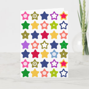 Cartes Pour Fêtes Annuelles Bright stars