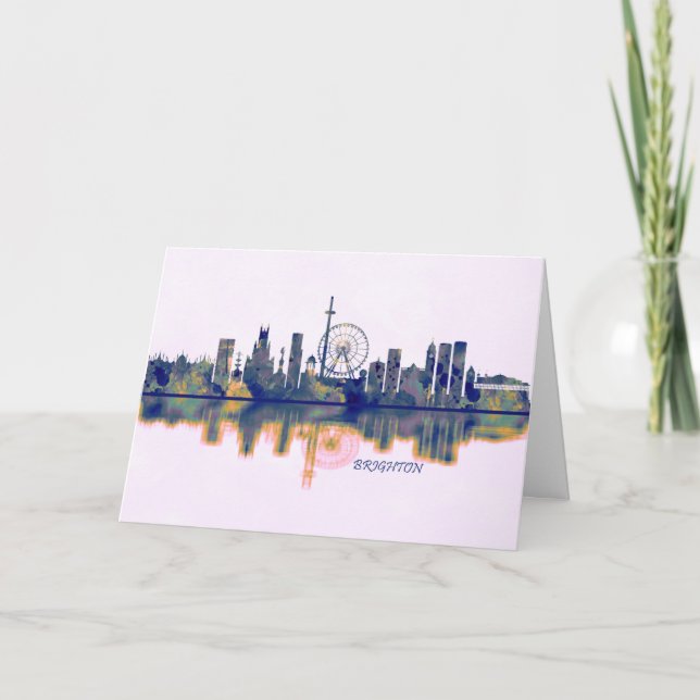 Cartes Pour Fêtes Annuelles Brighton Skyline (Devant)