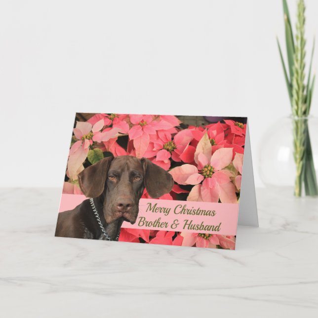 Cartes Pour Fêtes Annuelles Brillant Grizzly Brother & Mari Joyeux Noël (Devant)