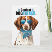 Brittany Spaniel Chien Coolest Papa Jamais Fête de