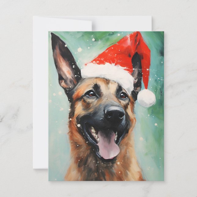 Cartes Pour Fêtes Annuelles Brochure de Noël malinois belge (Devant)