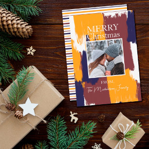 Cartes Pour Fêtes Annuelles Brochures modernes Famille Photo Noël