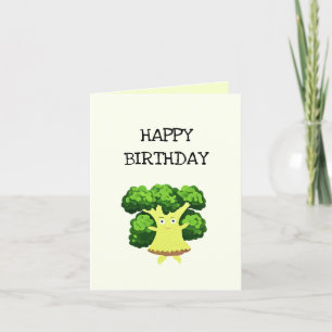 Cartes Pour Fêtes Annuelles Brocoli vert mou