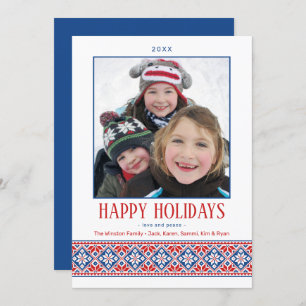 Cartes Pour Fêtes Annuelles Broderie d'art populaire moderne Motif slave