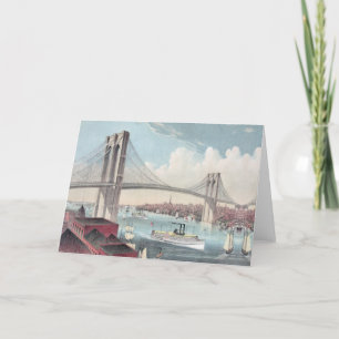 Cartes Pour Fêtes Annuelles Brooklyn bridge