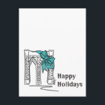 Cartes Pour Fêtes Annuelles Brooklyn Bridge Happy Holidays New York City NYC<br><div class="desc">Postcard présente une illustration originale d'un repère classique de New York, le Brooklyn Bridge, "habillé" pour la saison des fêtes. Parfait pour envoyer des voeux de Noël ou d'Hanoukka ! Cette illustration de Chanukah est également disponible sur d'autres produits. Ne vois-tu pas ce que tu cherches ? Vous avez besoin...</div>